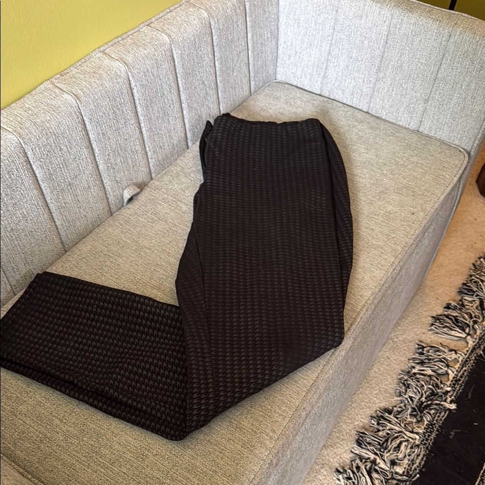Alfani Black Straight Leg Knit Pants
